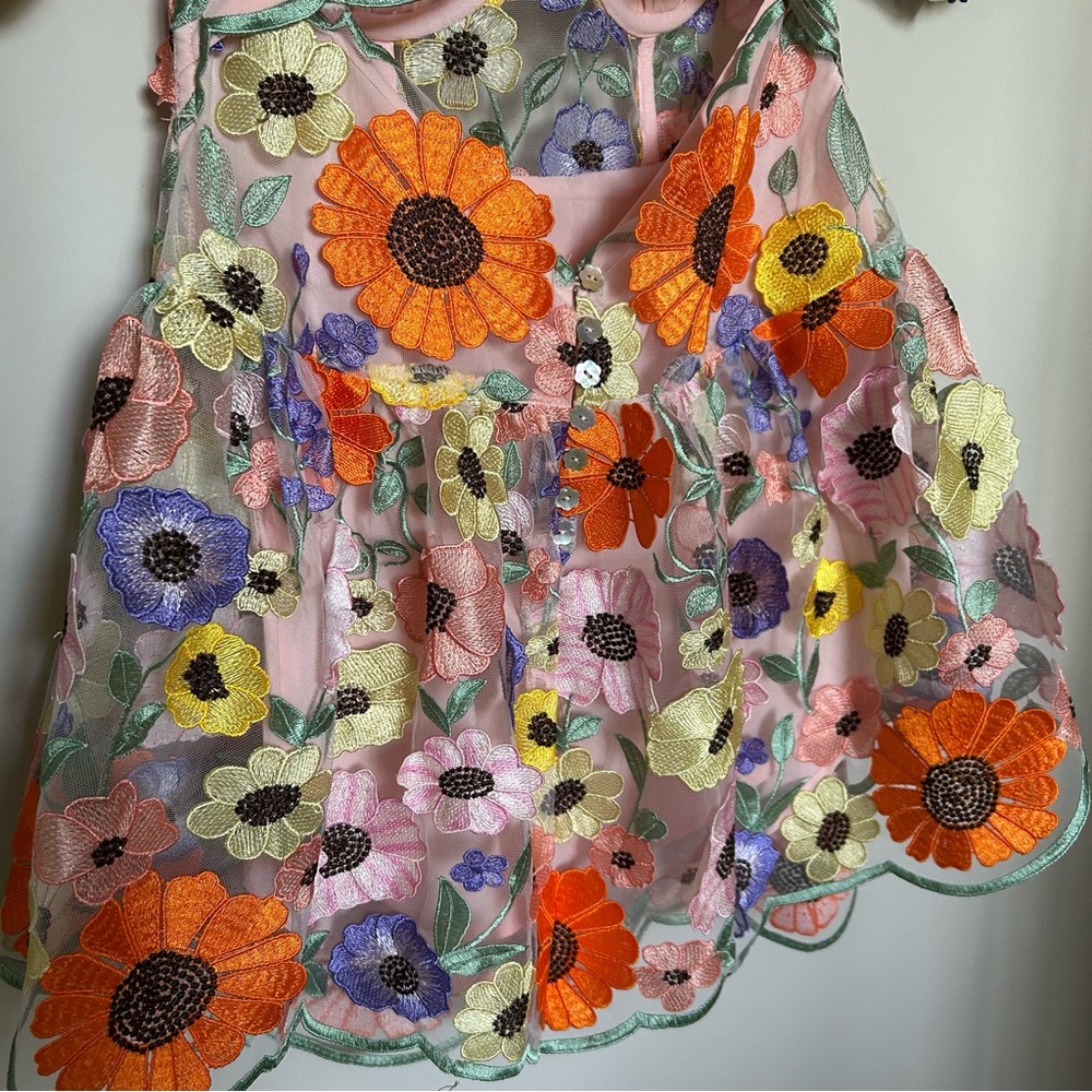 For Love & Lemons Prato Floral Mini Dress in Multi - Picture 11 of 14